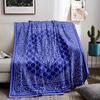 Geometric Pattern Blue blanket, Modern Decorative Floor blanket Design blanket, suitable for use in the bedroom, living room, on the sofa