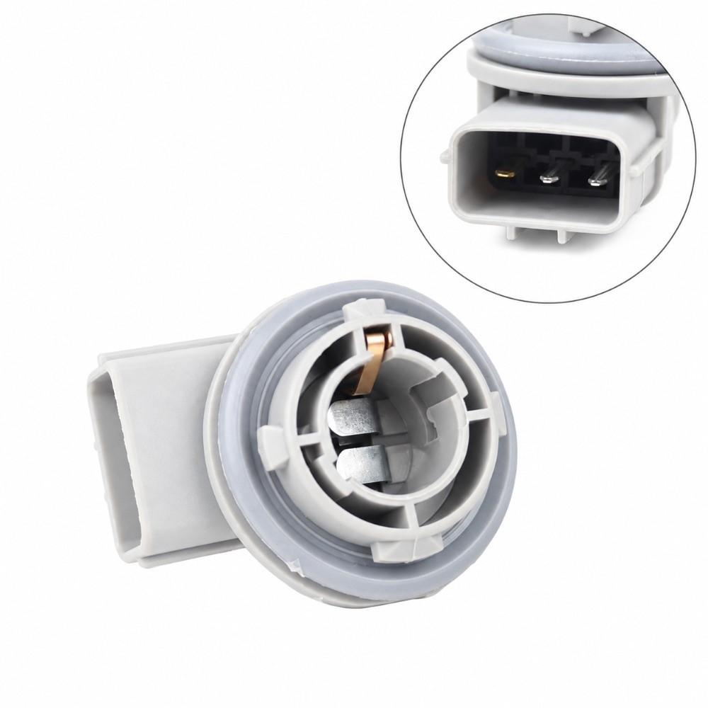 2PCS Copper Terminals Brake Light Socket Holder 15.5mm Interface Bulb Plug Socket Vehicle Lighting