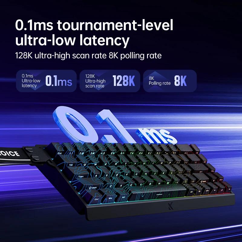 MCHOSE ACE60 Pro ACE68 Игровая проводная механическая клавиатура Магнитный переключатель Сменные игровые клавиатуры Аксессуар для ПК-геймера