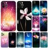 Чехол для телефона Lotus Flowers для iPhone 5 5s 2020se 6 6s 7 8 plus x 10 XR XS 11 12 13 mini pro MAX черная задняя крышка из ТПУ