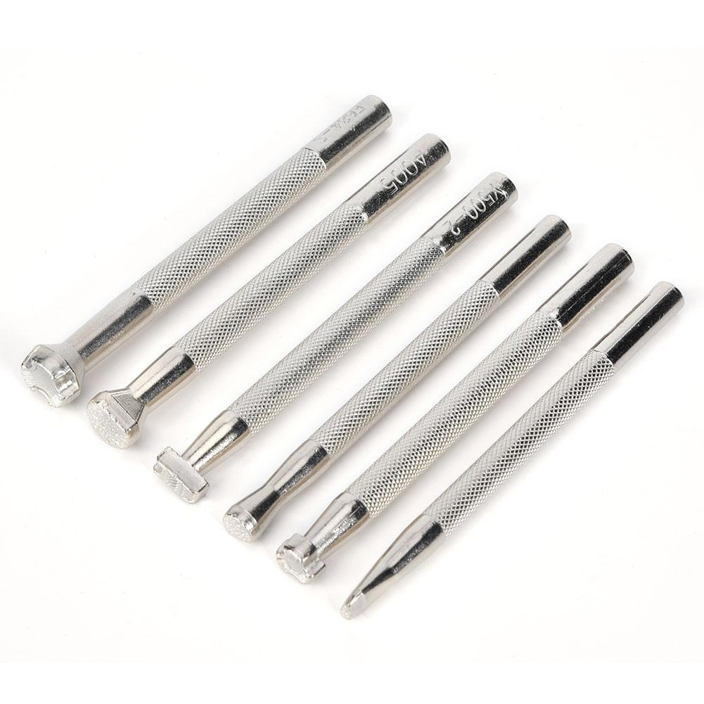 6Pcs Leather Craft Carving Tool Non Slip Fish Printing Pattern Handle DIY Handcraft Tool(Fish Print Tool )