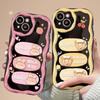Applicable To Apple 14 Mobile Phone Case Iphone13promax Anti-fall 11/12mini Three-color Pigment Three-dimensional Doll