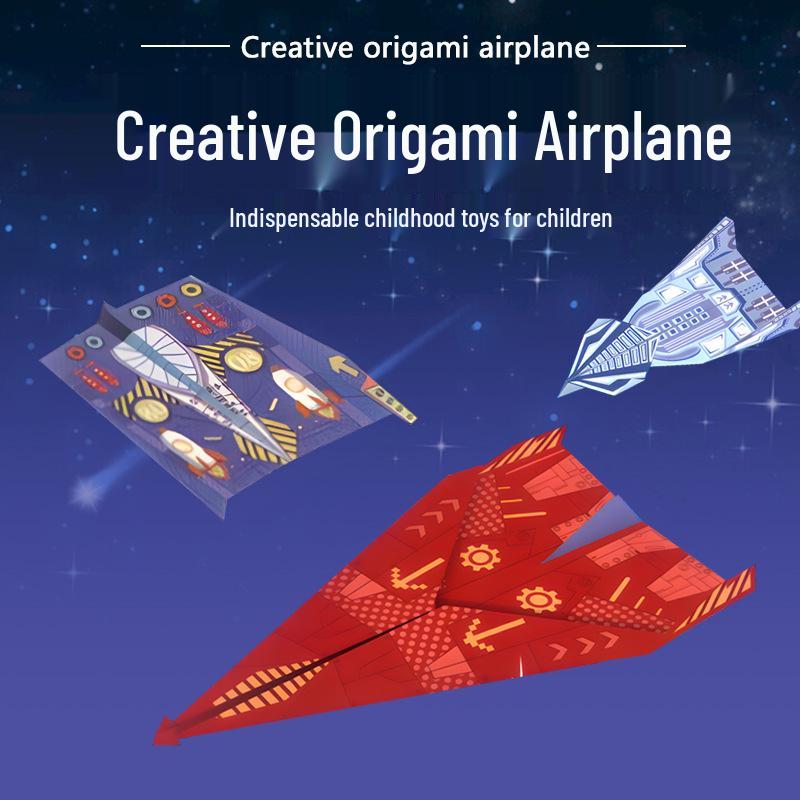 Набор для оригами 3D бумажного самолетика для начинающих: Креативная и красочная игрушка «Сделай сам» для детей