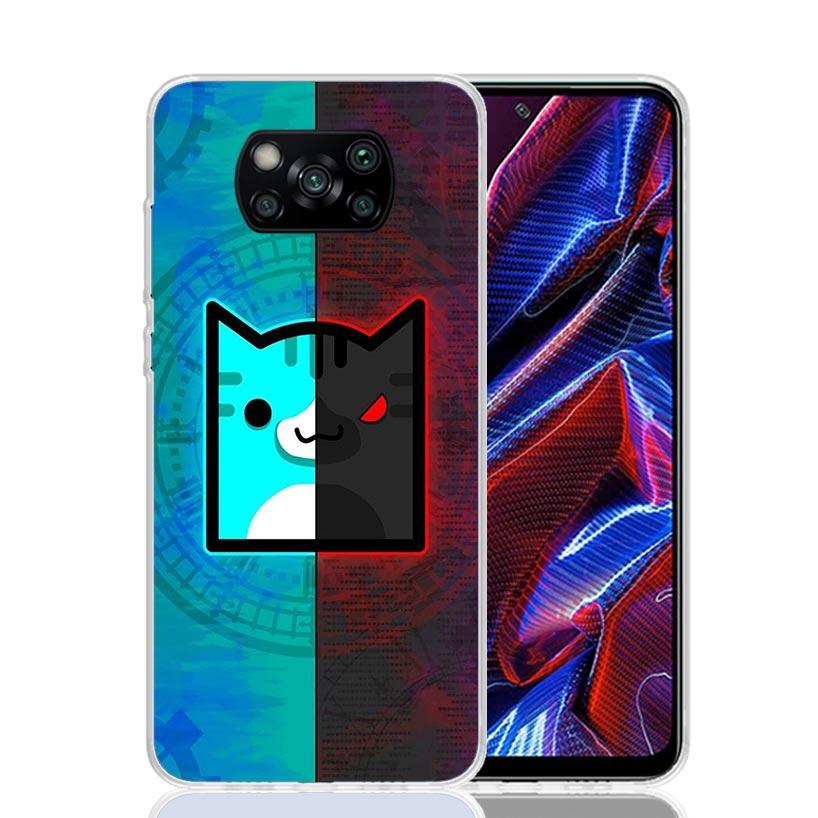 Geometry Dash Game Phone Case For Xiaomi Poco X7 X6 X5 Pro F7 Ultra Redmi 15C 15 13 13C 12 12C 10 10A 10C 9 9A 9C 9T Cover Poco