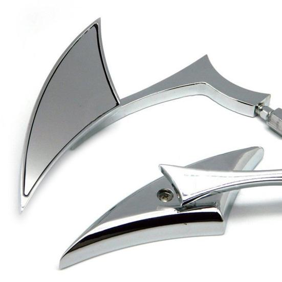 2Pcs 8/10mm Universal Aluminum Alloy Motorcycle Bar End Side Rearview Mirrors