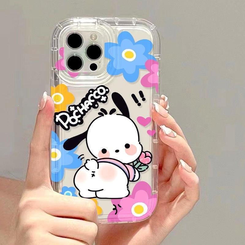 Ягодицы Собака Пача Чехол для мобильного телефона iPhone15ProMax 14Pro/13 Apple 12 всесторонний 11 прозрачный мягкий чехол