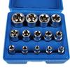 External Torx Socket Set 14-Pieces Female E Torx Socket Set Star Socket Set Auto Repair Tools E4-E24 Car Disassembly Tool Wrench Head with a Case