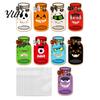 Gift Packaging for Snacks 9 Pcs Halloween Mason Jar Candy Bags with Cards, Trick or Treat Party Supplies Holder Card, Classroom Goodie Favors,