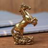 Скульптура медной лошади в китайском стиле Реалистичные традиционные фигурки лошади по знаку зодиака Удача Уникальный миниатюрный орнамент года лошади