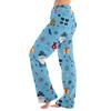 Женская повседневная мода Женские спортивные домашние рождественские пижамные брюки Длинные брюки