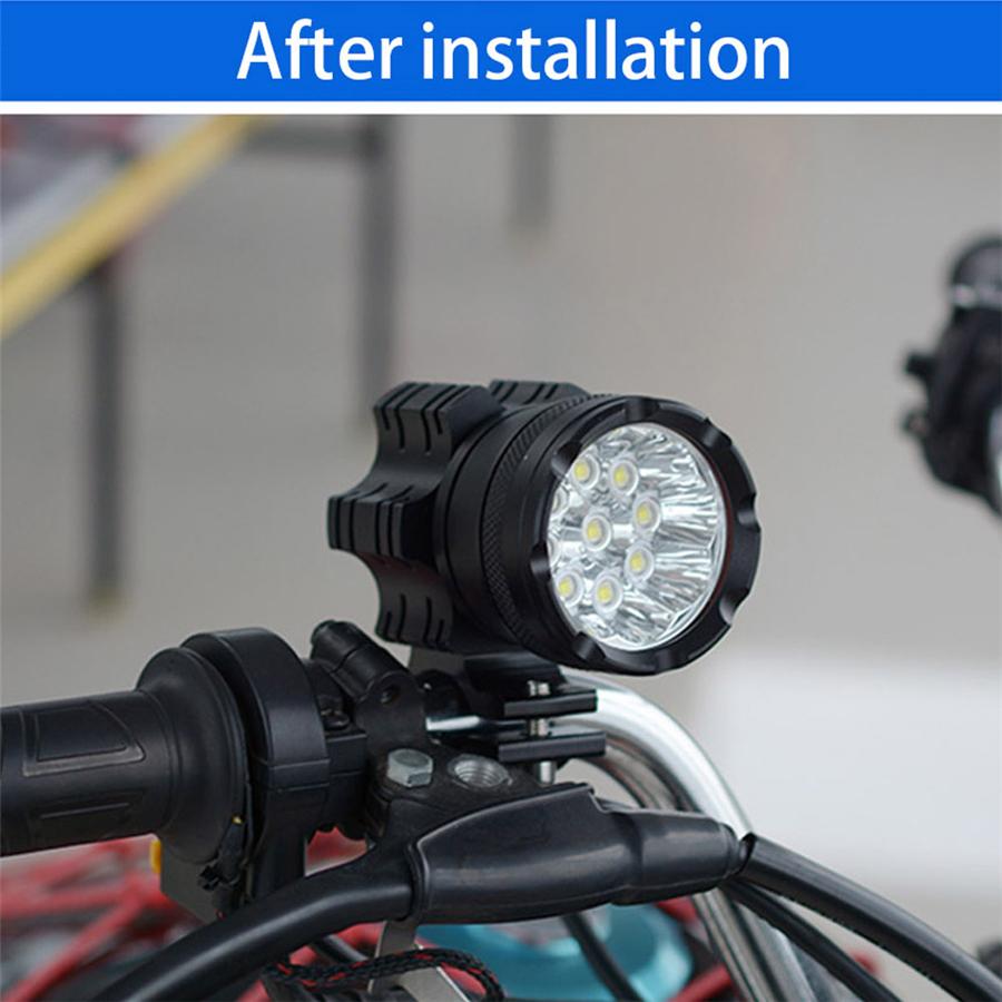 2 ШТ 180 Вт 6500K 7800 ЛМ Универсальный Сплав Алюминия 9 Светодиодных Чипов CREE Мотоциклетные фары Лампа Мотоциклетная Водонепроницаемая