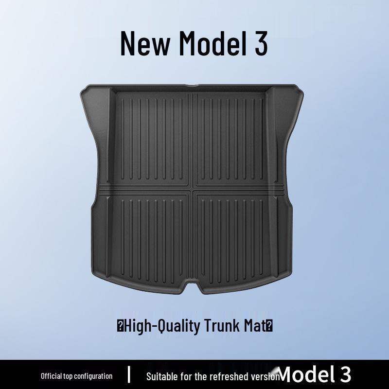 Обновленные коврики в багажник Tesla Model 3/Y из ТПЭ: Защитные аксессуары для передней и задней части