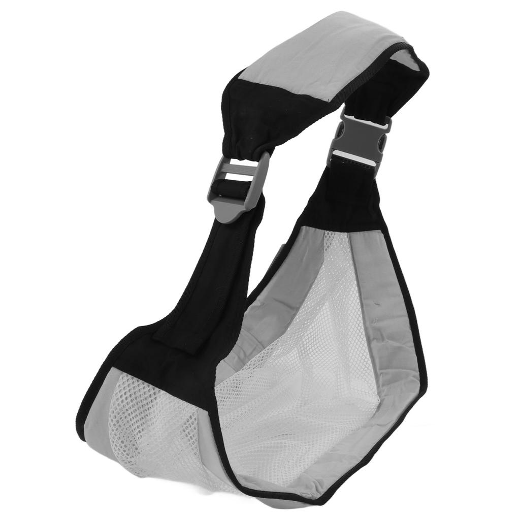 Baby Sling Carrier Multifunctional Foldable Ergonomic Breastfeeding Wrap for Baby Infant Gray