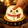 Новогодние подарки для вечеринки 1/5 шт. Игрушка-антистресс «Пельмень», светящаяся светодиодная сжимаемая игрушка с Сантой в пароварке, Снеговик, Олень, Пряничный человечек, Леденец