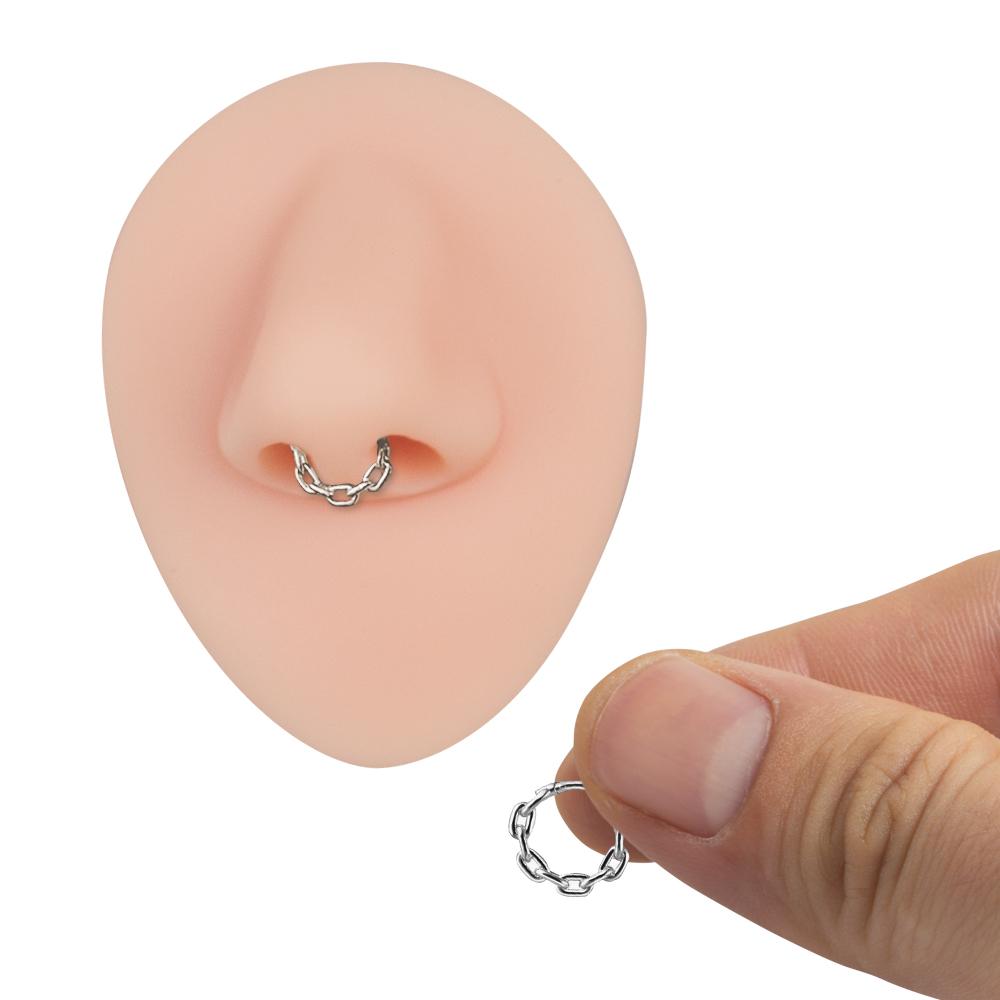 Soft Silicone Ear Nose Mouth Model Tattoo Practice Body Jewelry Display Piercing Tool Kit Beauty Accessories Make up Tools