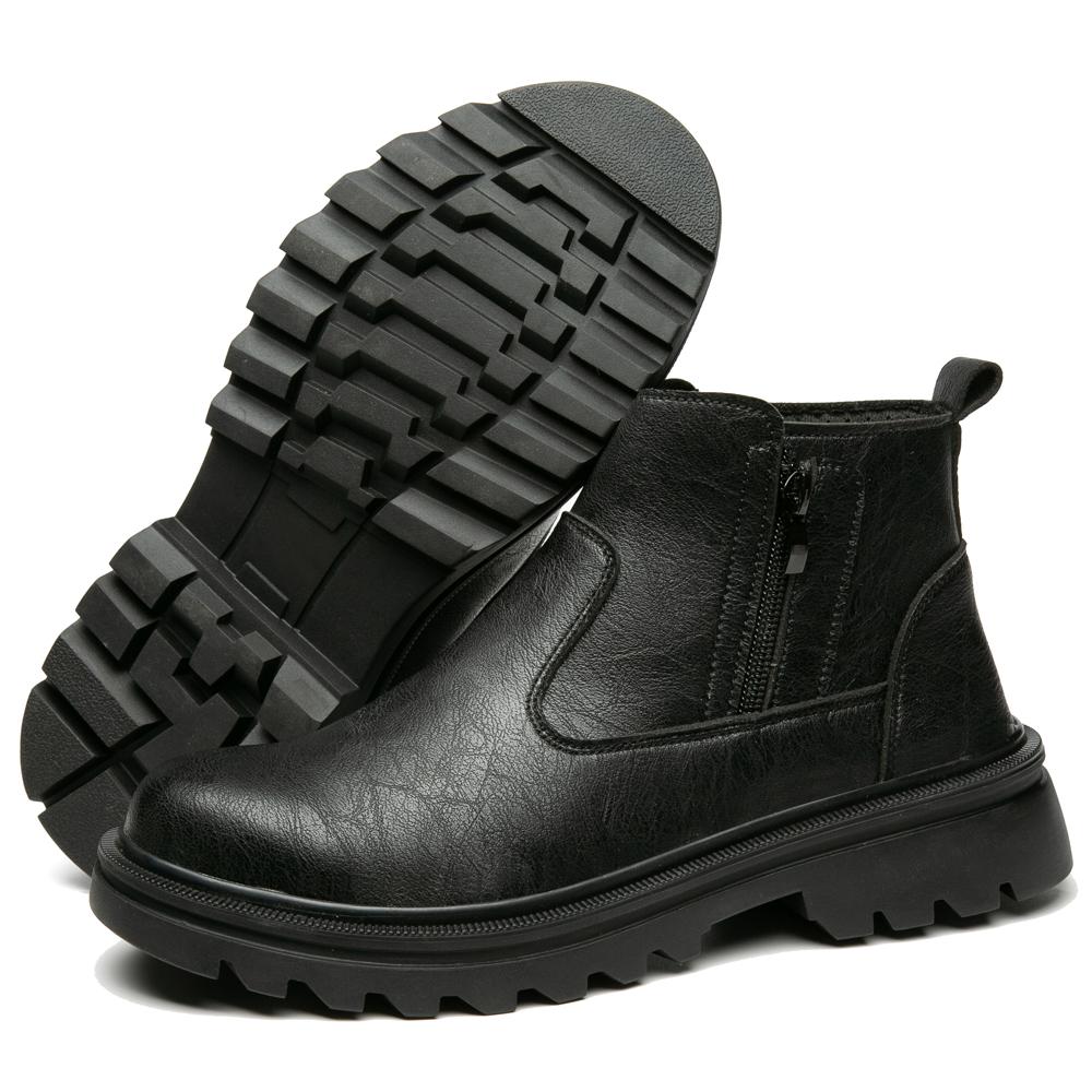 Plus Size 47 Work Boots Steel Toe Shoes Men Leather Boots Waterproof Safety Boot for Engineers Puncture-Proof Protection Shoes