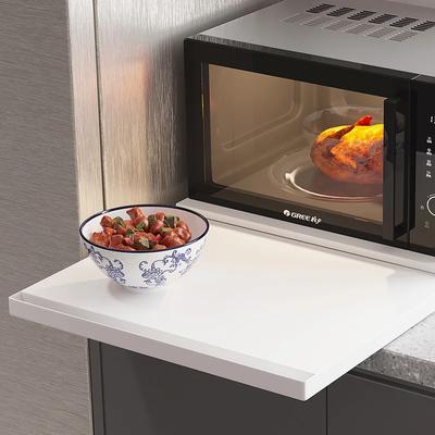 Подставка для микроволновой печи, кухонная полка для хранения, выдвижной ящик для рабочего стола, органайзер для духовки, для легкой подготовки, экономящая место полка