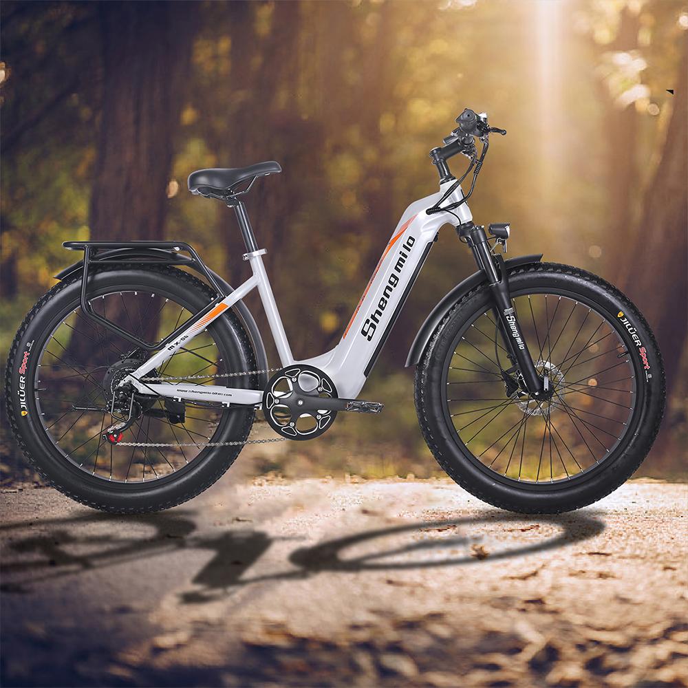 Электровелосипед Shengmilo MX06 для взрослых - Мотор 500 Вт, Запас хода 50-90 км, Аккумулятор Samsung 48 В 17,5 Ач, Внедорожные 26" шины, Shimano 7 скоростей