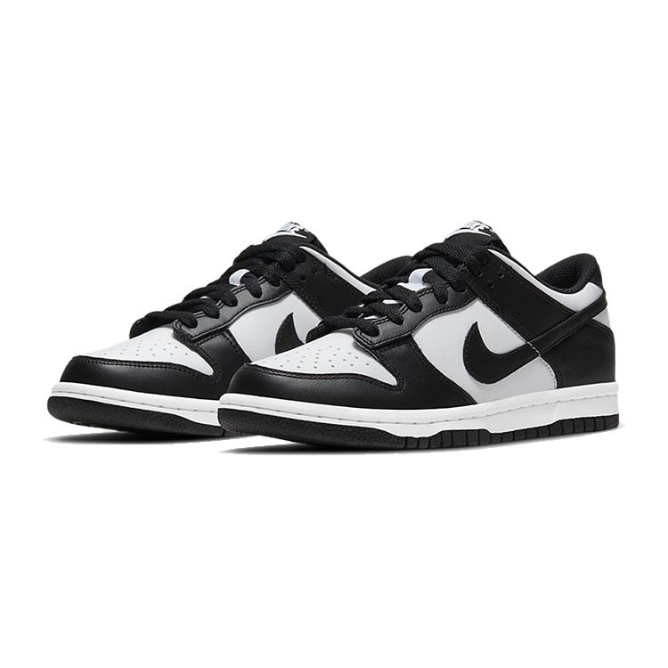 Nike Черные белые детские кроссовки Dunk Low GS CW1590-100