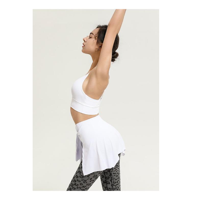 Женская спортивная фитнес-йога облегающая юбка на бретелях