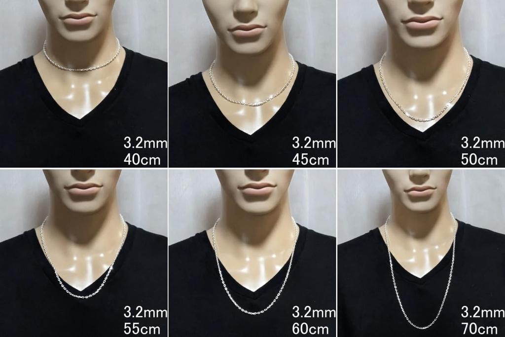 Товары 925 Серебряная цепочка Цепь Azuki 55 см Серебряное ожерелье Серебряная цепочка Якорная цепь Только 4 стороны Ожерелье Azuki Azuki Azuki Простой Крутой