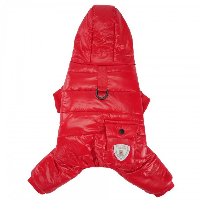 Winter Dog Puffer Vest Waterproof Windproof Pet Coat Short Stocky Bulldogs With Leash Ring