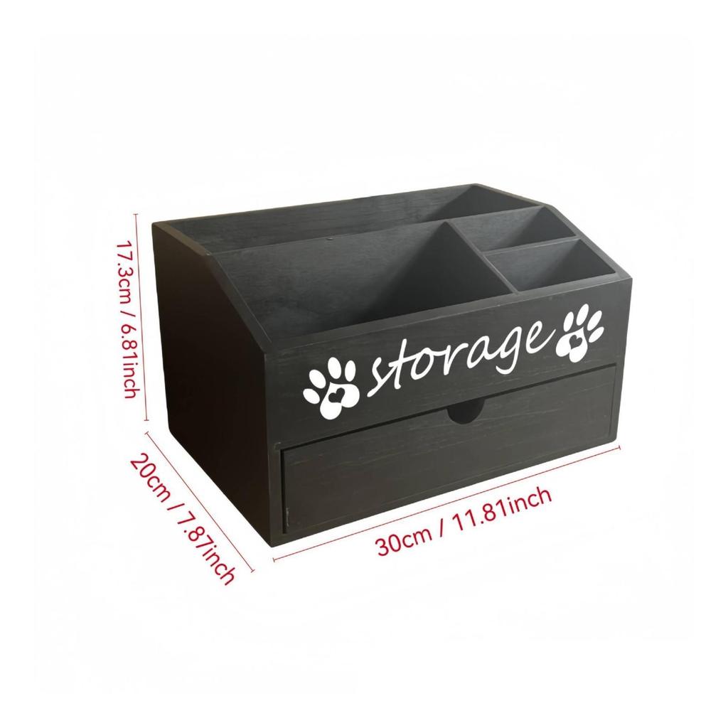 Solid-Wood Pet Storage Box Versatile for Living Room, Dog Owners