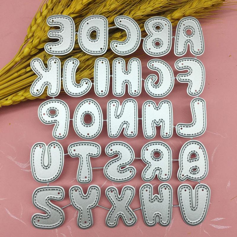 Английский алфавит, комбинированный узор, металлические штампы, штампы, тиснение алфавита, изготовление бумажных карт, ремесленные трафареты, скрапбукинг