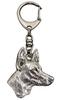 Фараонова собака, Kelb tal-Fenek - посеребренный брелок для ключей с собакой, украшение для сумки, подвеска на рюкзак от бренда Art-Dog