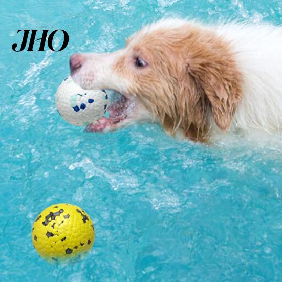 Dog Teething Toy Ball High Elastic Bite Resistant Anxiety Relief with Easy Pick-up Unique 3D Protrusions for Aggressive Chewers Interactive