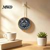 Durable Acrylic Decor 2D Flat Pearl Painting Ornament, Double Sided Zodiac Theme Hanging Gem Valentine Day Gift Art Craft, Rhinestone Beads