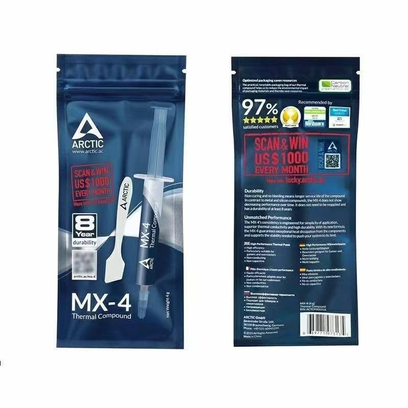 Термопаста MX4 для процессора MX-4 4г 8.5Вт/М-К Для CPU GPU Принтера Радиатора Охлаждения Охладителя Термопаста Состав Силикон