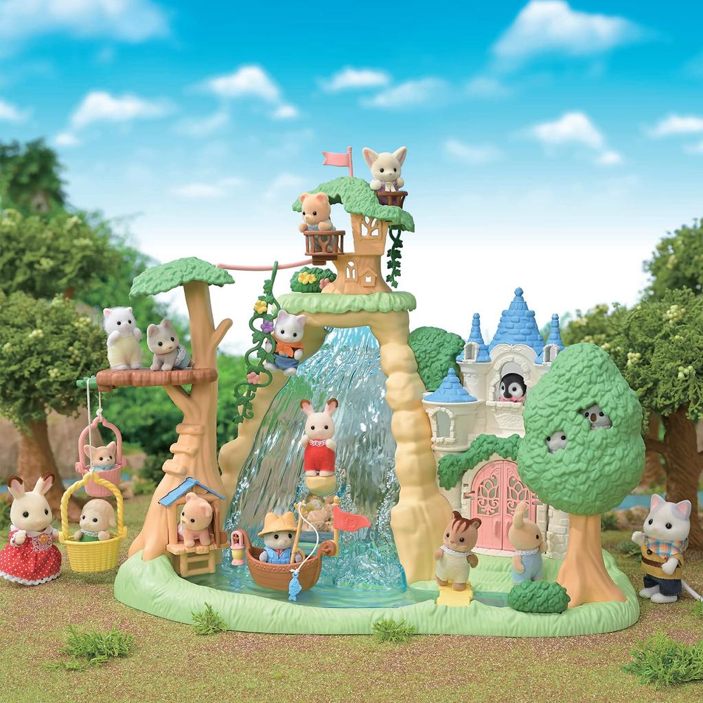 Игрушечные награды Категория «Персонажи» Превосходство EPOCH Sylvanian Families Семейная поездка Дом Водопад в Тайне 75 ST Mark Возраст Sylvanian Families