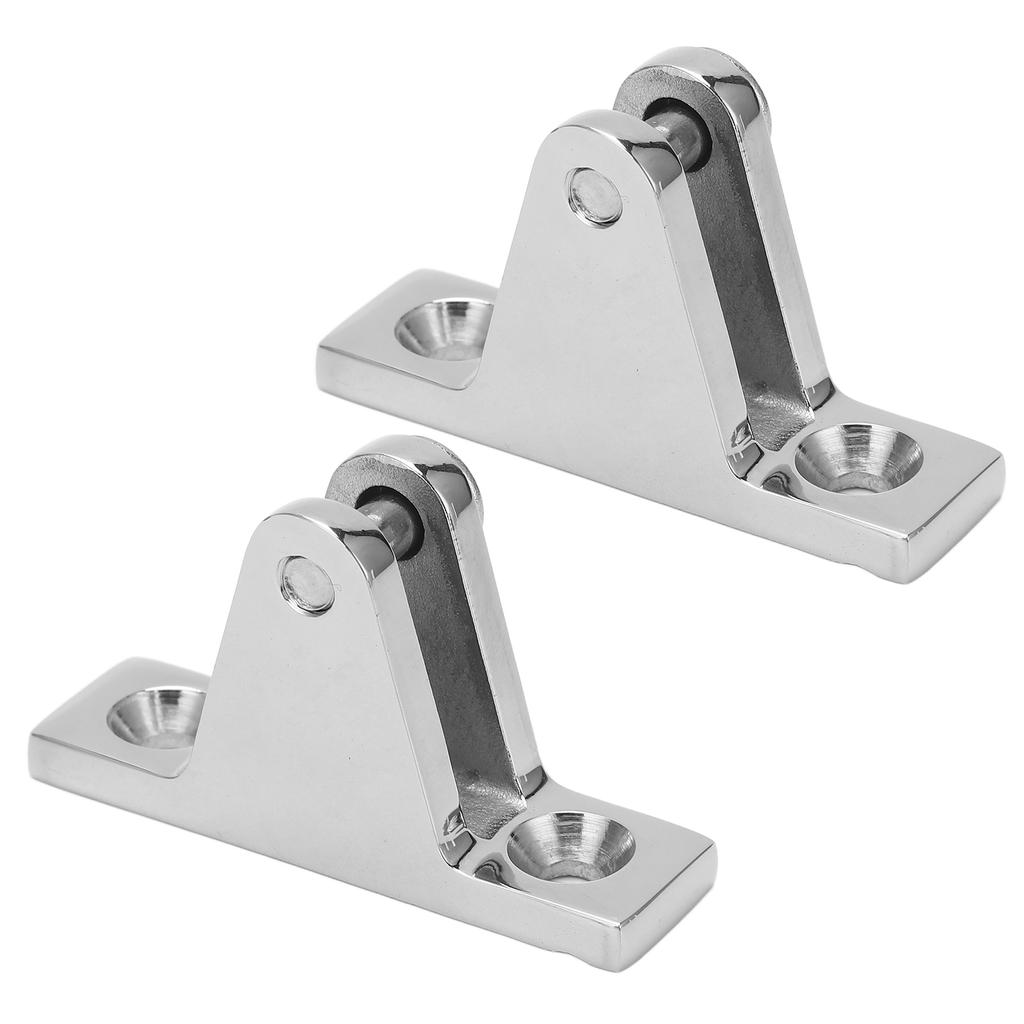 2 Pcs Deck Hinge Mount Bimini Top Fitting Hardware Stainless Steel Ship Accessories for Marine Boat