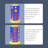 Цилиндрическая вращающаяся семейная доска Connect 4 Twist & Turn шахматы настольные игры интеллектуальная твердотельная игра Connect 4 для детей