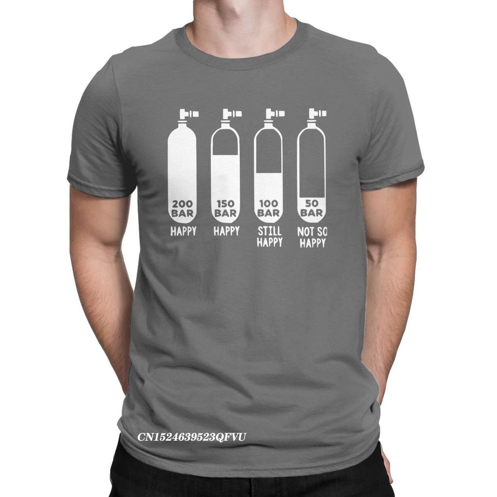 Мужская футболка Diving Divers 200 Bar Crazy Cotton Tees Harajuku Scuba Tshirt Round Gate Clothing Original