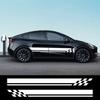 2 шт. Боковые наклейки на двери автомобиля для Tesla Model Y, виниловые наклейки из ПВХ, водостойкие, для стайлинга кузова автомобиля, DIY наклейки, аксессуары