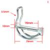 D-образный штифт M4.5 M6 M8 предохранительный штифт велосипедная коляска грузовой лодка сцепной крюк зажим пружинный штифт двухлинейный стопорный штифт ушной штифт