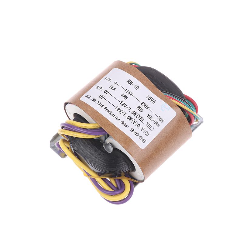 Трансформатор Rn-10 R Core 10 Вт R10 Двойной 9 В 12 В 15 В 18 В Трансформаторы 230 В на 2x9 В Медный 115 В Экранированный Плата Предварительного Декодирования Блок Питания
