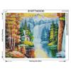 5D DIY Diamond Embroidery Painting Waterfall Full Round  Cross Stitch Diamond Scenery Kit Sale