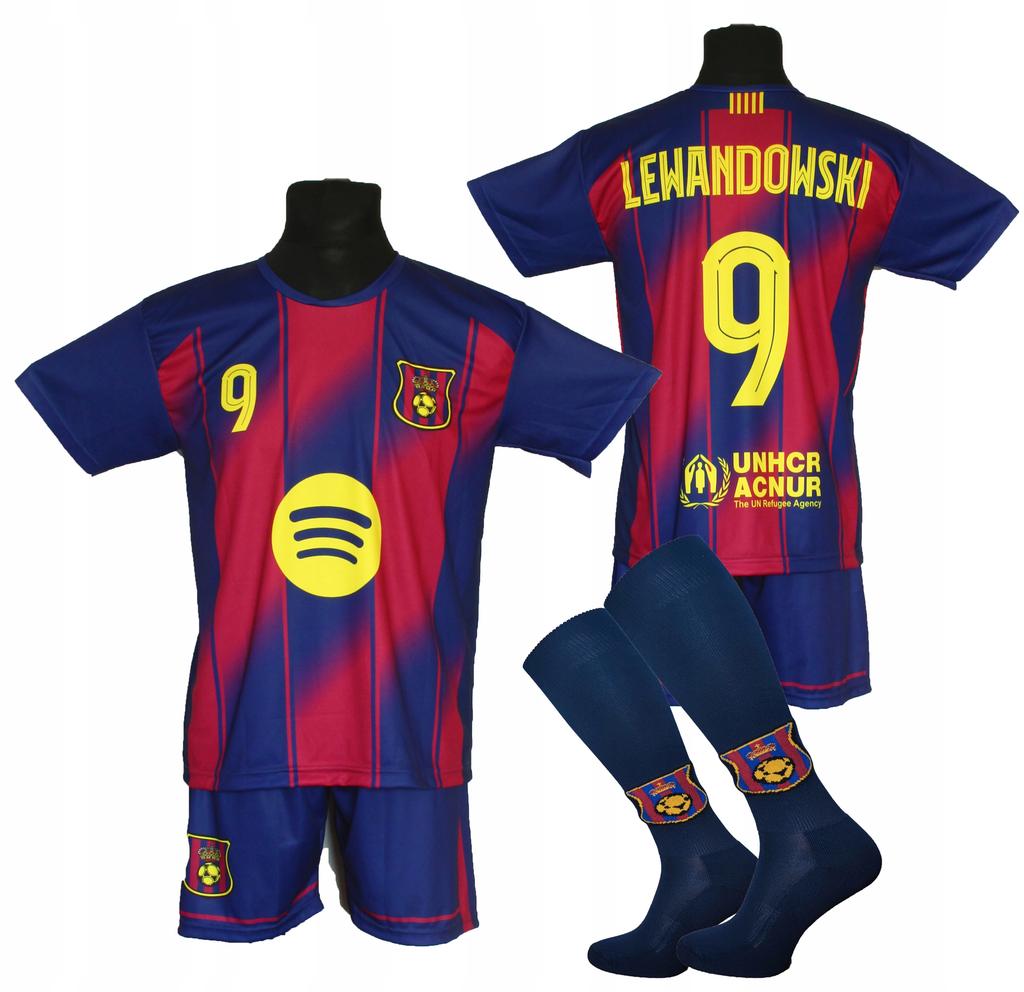 LEWANDOWSKI children's football kit + socks + headband - size 140