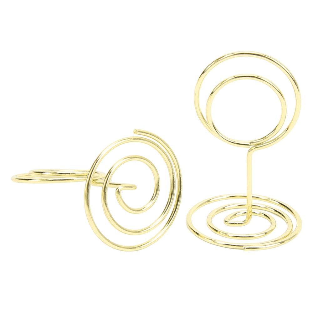 20Pc Round Shaped Picture Holder Stable Table Number Holder Note Photo Stand Wedding Party