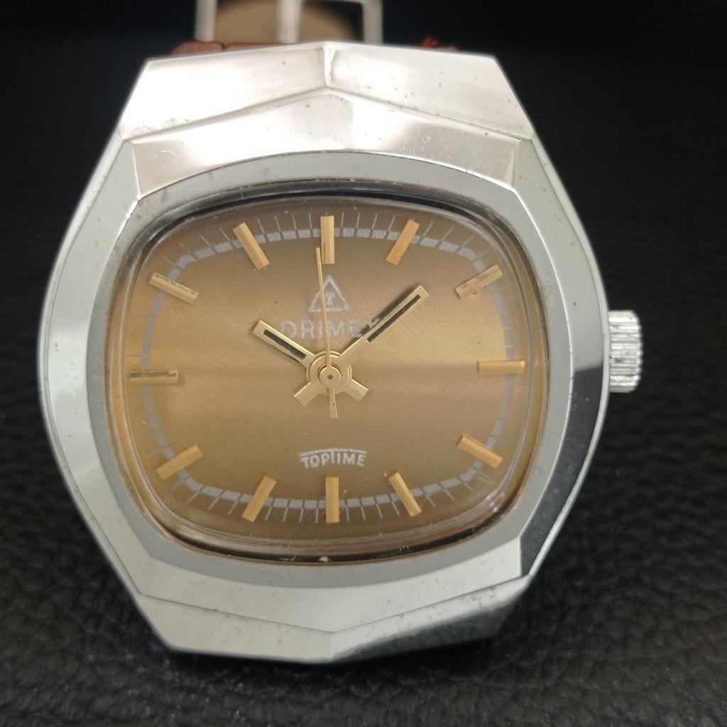 ВИНТАЖНЫЕ ШВЕЙЦАРСКИЕ МУЖСКИЕ ЧАСЫ DRIMEX С РУЧНЫМ ЗАВОДОМ, ВОССТАНОВЛЕННЫЕ a704643-1