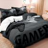 Gamepad Design 3-Piece Duvet Cover Set - Soft & Breathable Bedding, Ideal for Bedroom and Guest Room  Duvet Cover + 2 Pillowcase