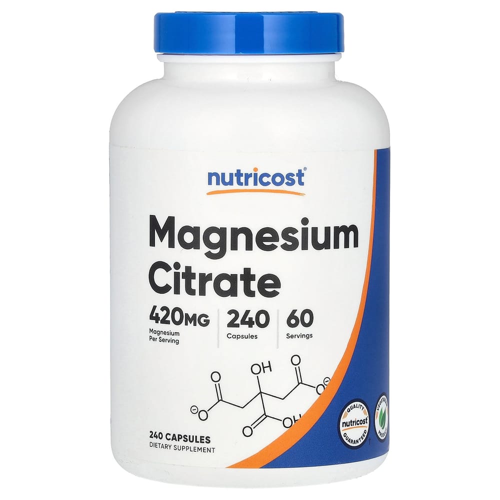 Magnesium Citrate 420mg, 240 Capsules