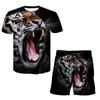 Streetwear 3D Animal T Shirt Tracksuit Man 3D Printing Shorts Suit Funny Hip Hop Men Casual Top 2 Piece Sets