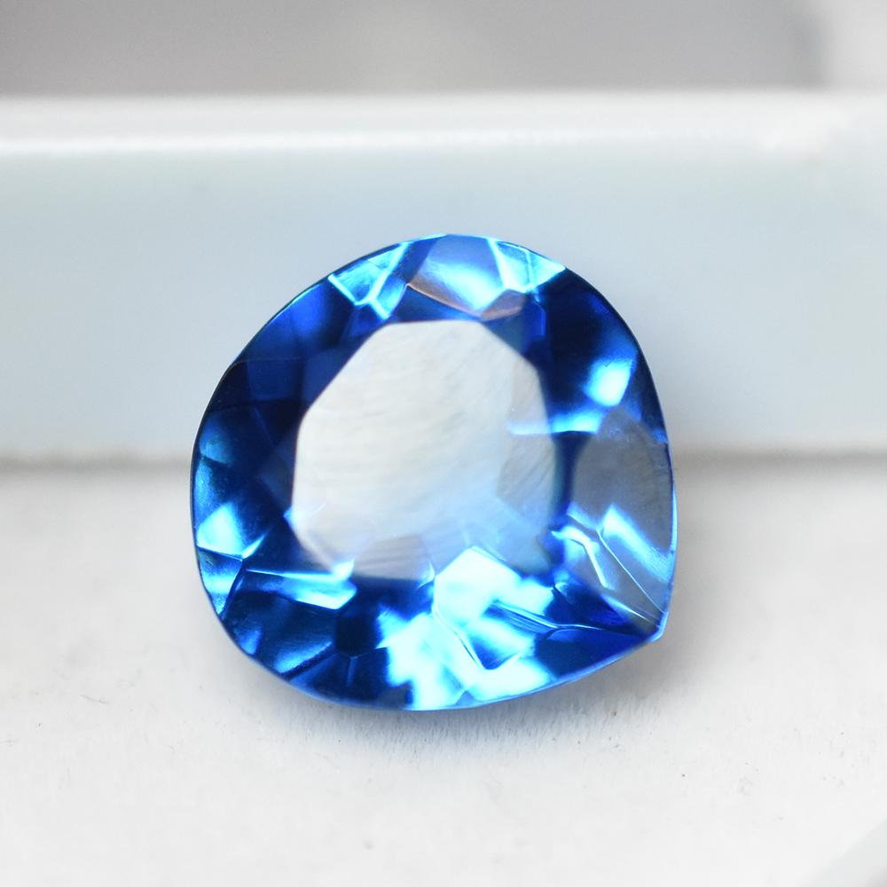 Natural Rare Bule Sapphire Certified 7.40 Ct Beautiful Pear Cut Loose Gemstone