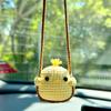 1 шт. мультяшный автомобильный аксессуар с изображением животного, декоративный подвесной креативный ручной работы, подвески для сумки, праздничный подарок, вязаный крючком кулон, вязаное украшение