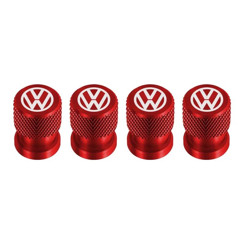 VW GTI GOLF 2026 Hot For VW VOLKSWAGEN 4Pcs Car Tire Valve covers Aluminum Wheel Stem Air Valve Caps For Volkswagen GOLF MK6 Pol