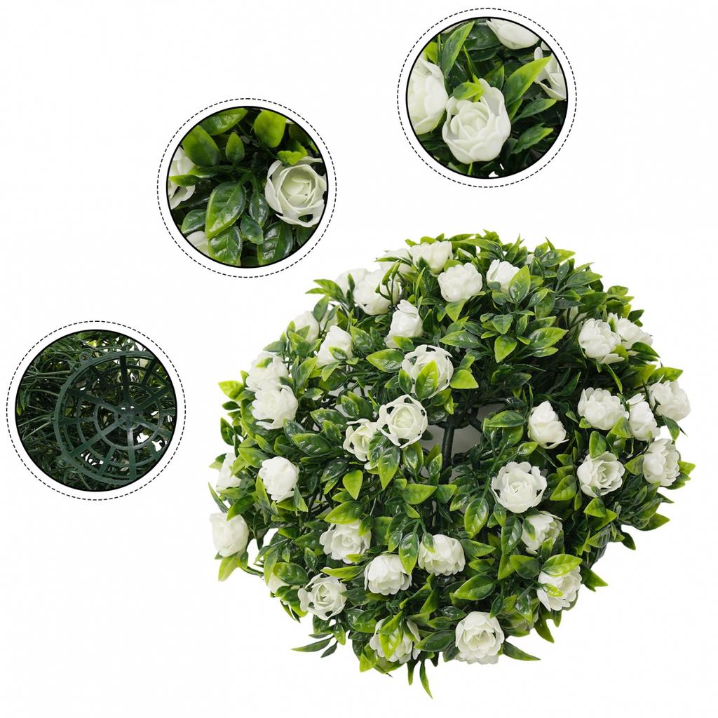 Grass Ball Rose Flower Balls Stage Topiary Hanging